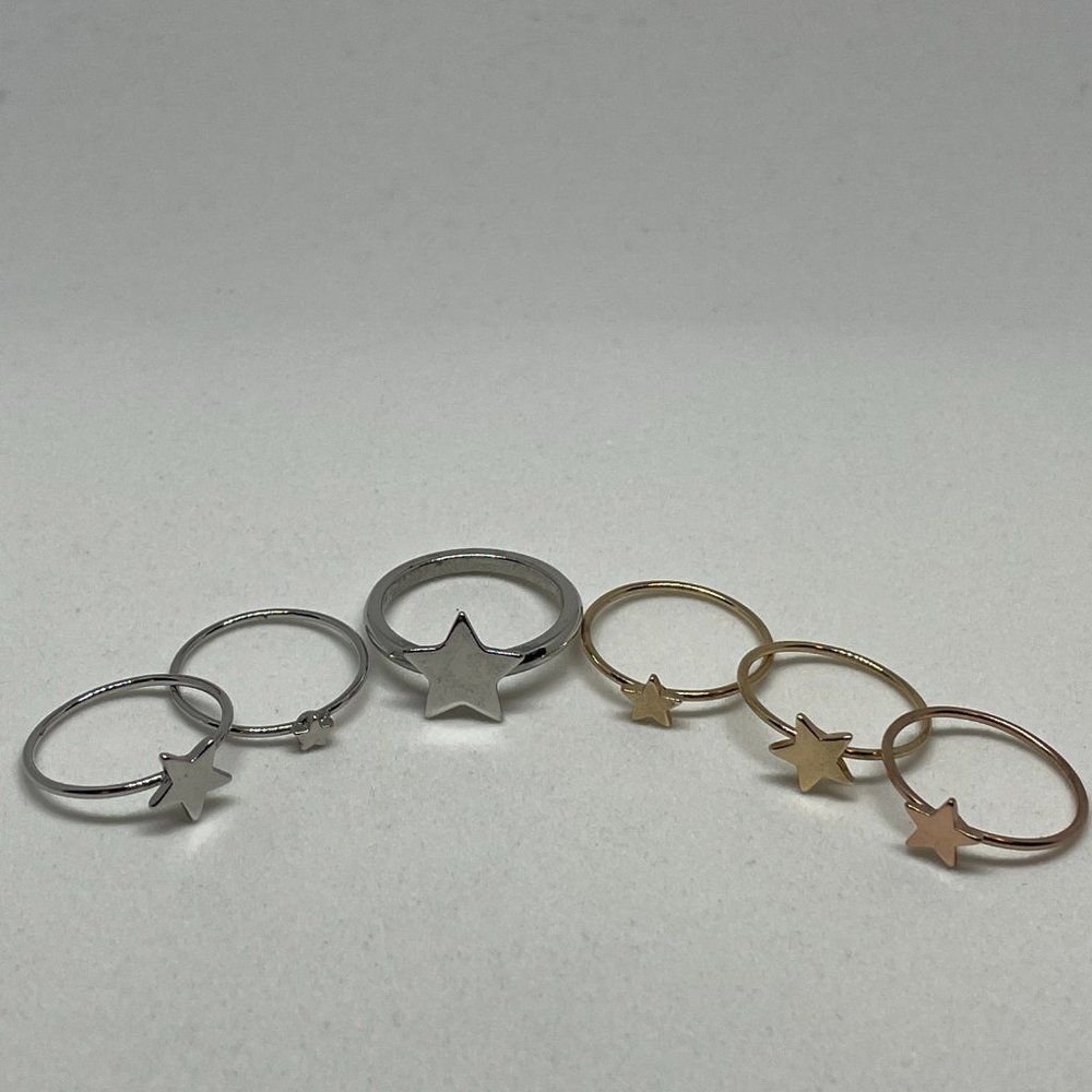 Star Stacking Ring Set (6 pcs)